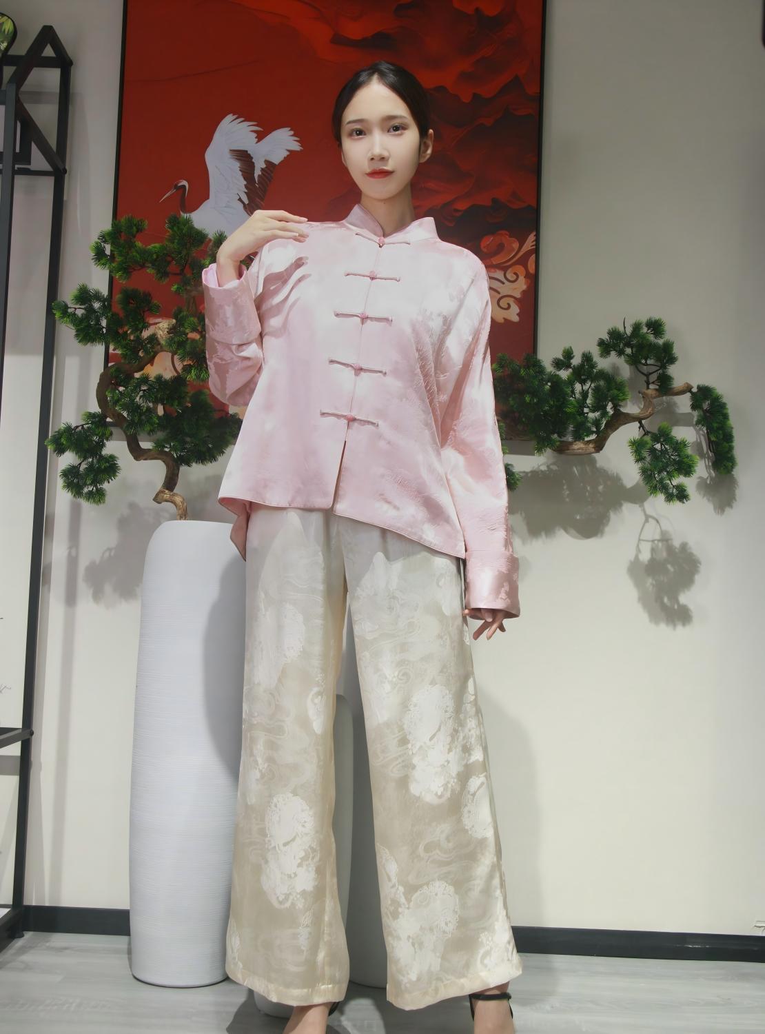 pantalones rectos blancos