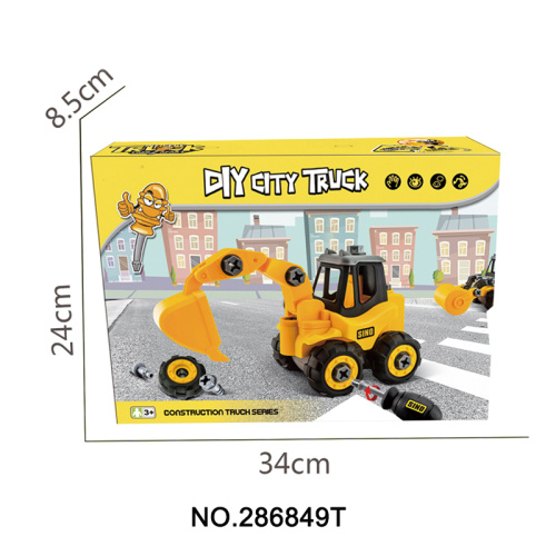 Diy Truck Toys Construction Excavator Toy