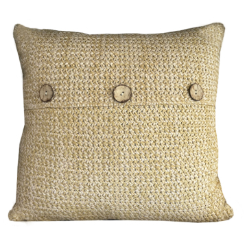 Outdoor Waterproof Straw Fabric Cushion Cover for Home and Hotel Decor