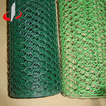 Rete esagonale esagonale rivestito in PVC.