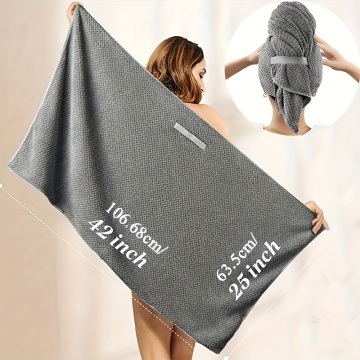 Multi-colour superabsorberende haarhanddoekomslag met elastische band: snel en gemakkelijk haardroog- en stylingoplossing voor vrouwen