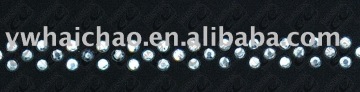 Rhinestone chain with cloth ----S091---B
