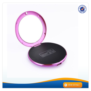 AWC601 Best 4400mAh make-up mirror power bank for female 2016 polymer charger power bank
