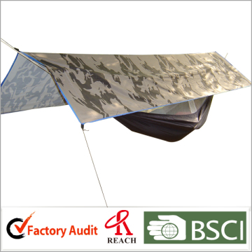 Hammocks with mosquito netting and canopy