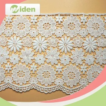 2017 New Cotton Chemical Embroidery Lace Trim for Wedding Dress
