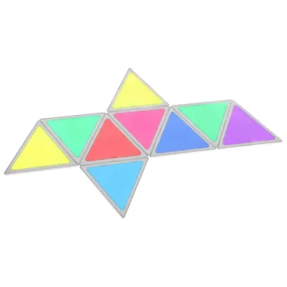 Senseled Triangle Shape Smart Kit RGBW Aurora Rhythm LED Night Panel Light