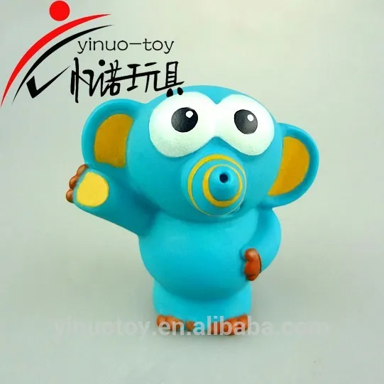 2017 manufacturer promotional cheap plastic squirt sea animal bath toy cute blue elephant squirt toy