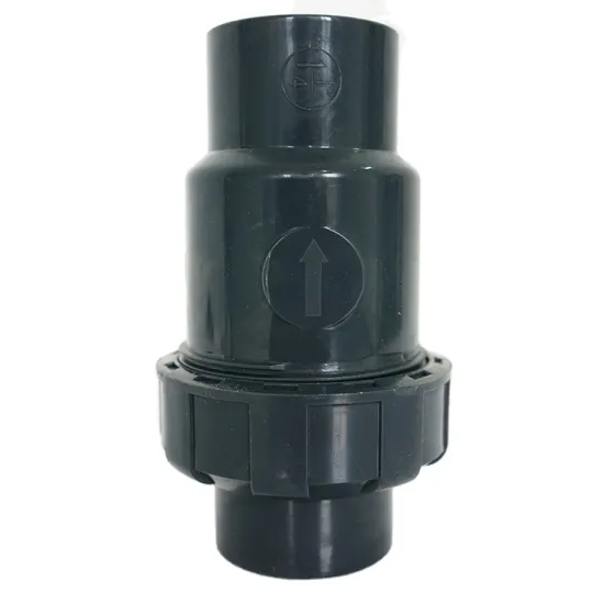 Hephis Single Union Plastic Check Valve: Ideal Pipe Fitting for Water Treatment Plants
