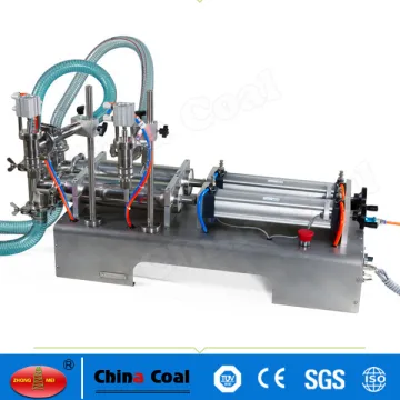 Semi-Automatic Two Nozzle Piston Pneumatic laundry washing Liquid filling machine