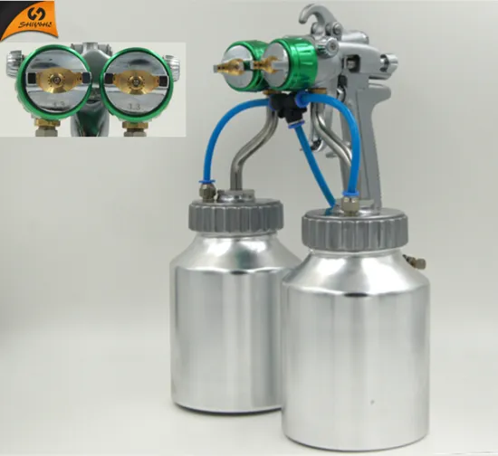 Nono 93V Dual Head Chrome Car Spray Gun - Chinese Power Tool Air Paint Spray Gun