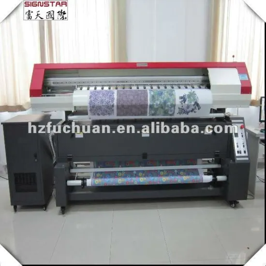 Sublimation direct printing and heating textile printer
