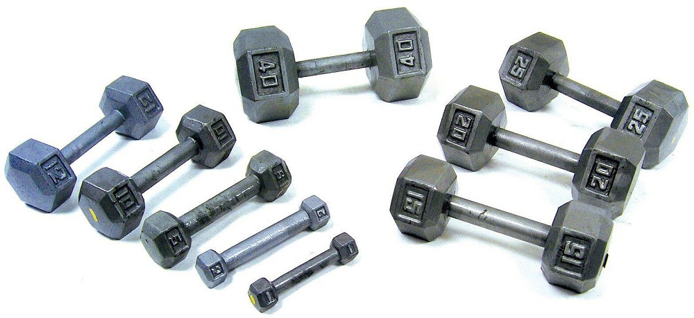 cast iron dumbbell