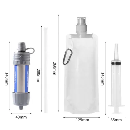 Ultrafiltration Membrane Water Purifier Straw for Camping and Hiking