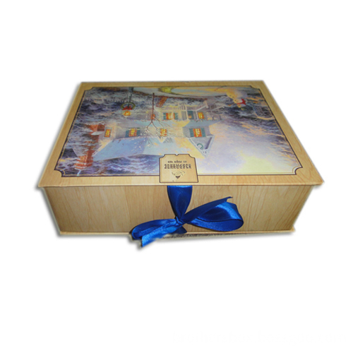 Snow Cover Decorative Cardboard Tea Boxes 