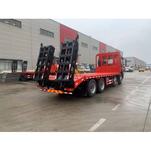 FAW 30 tons flat bed truck for excavator