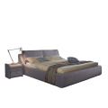 Luxury Italian European Modern Leather Double Bed