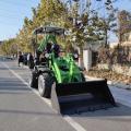 Penggali mini dengan loader front loader backhoe