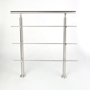 Removable Floor Mounted Stainless Steel Stair Handrail