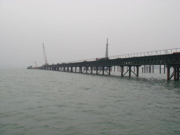 steel bridge component- male end post