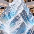 Düğün salonu kabartma buz dağı sahne fonu