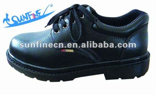 Embossed Baffalo Leather men's safety shoes
