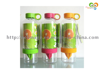 Portable Manual Juicer Lemon Juicer Water Bottle, Citrus Zinger Lemon Juice Bottle