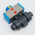 Plastic acid and alkali resistant ball valve