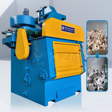 Crawler Type Rubber Tumble Belt Cabinet Sand Blasting Machine for Casting Metal Parts Q324