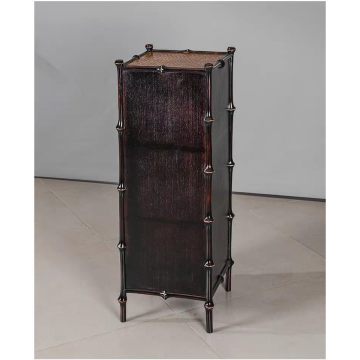 Qiong Bamboo 3-stöckiger Rattan-Aufbewahrungsschrank
