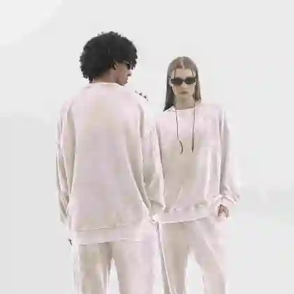 Cherry Blossom Pink Men's Washed Sweatshirt