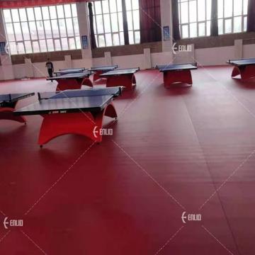 ITTF Approved Indoor PVC Flooring for Professional Table Tennis Court