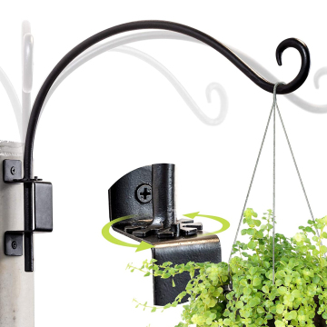 High Quality Swivel Hanging Plants Bracket - 12in/16in Wall Planter Hooks