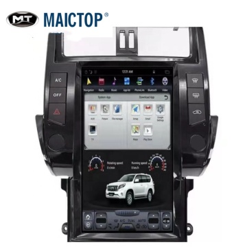 MAICTOP डीवीडी रेडियो टेस्ला स्टाइल कार एक्सेसरीज़ फॉर लैंड क्रूजर प्राडो 2010-2013 FJ120 150 - अच्छी गुणवत्ता