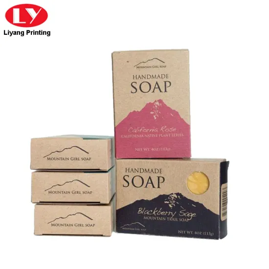 Custom Soap Packaging Kraft Paper Colorful Box