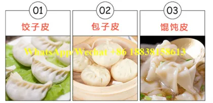 Big Capacity Wonton Skin Dumpling Gyoza Wrapper Making Machine