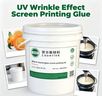 UV wrinkle effect screen printing varnish