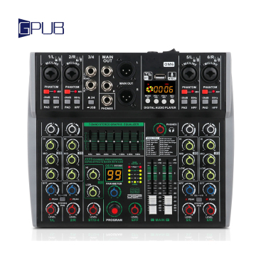 سعر المصنع OM6 USB Bluetooth 6 Console Console لأداء المرحلة الاحترافية