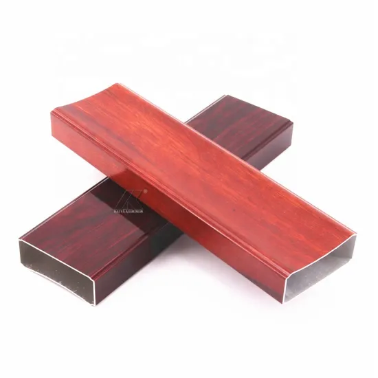 Custom 3D Wooden Grain Aluminum Square Tube for Ceiling Decoration