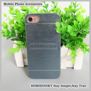 Logo Printing Available Metal and Plastic 2 in 1 Phone Cases Metal Cover Case for iPhone