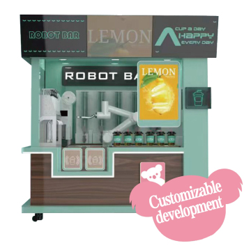 High-End AI Intelligent 24/7 Robotic Arm Vending Machine for Milk Tea, Coffee, and Barista Services