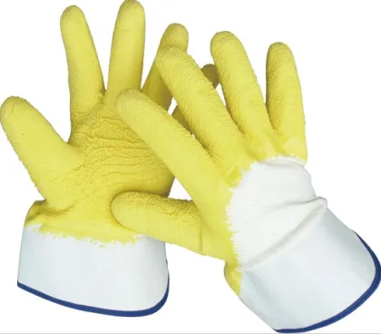 Latex palm coated nylon working gloves