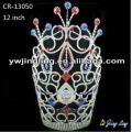 12 Inch Custom Red Blue Rhinestone Crowns