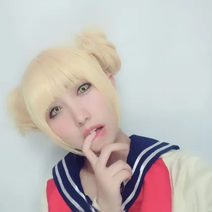 Himiko Toga Cosplay Wig - Gold Color Anime My Hero Academia Series for Girls