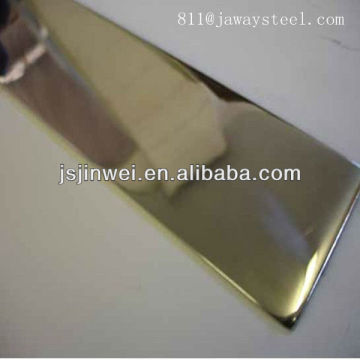 AISI304 mirror finish flat bar for one side/two sides/four sides