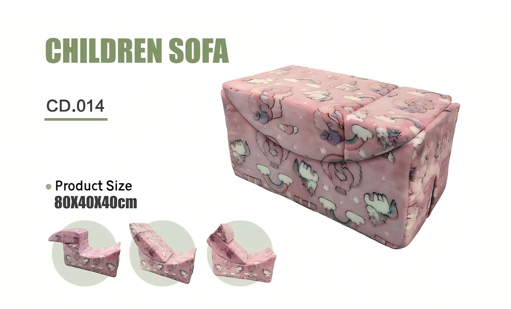 Divano per bambini in stile costruzione