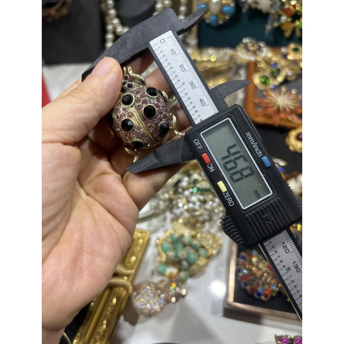 Broche de joaninha retrô e fofo