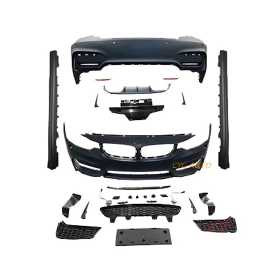 Front Rear Bumper Side Skirt Body Kit: Upgrade Your BMW 4 Series F32 Coupe to M4 Look