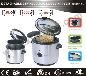 1.5L stainless steel deep fryer XJ-7K115