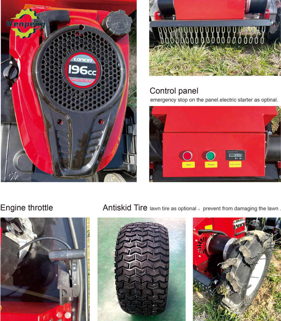 wheel remote control lawn mower detail