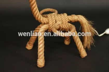 Designer table lamp rope table lamp vintage table lamp UL listed